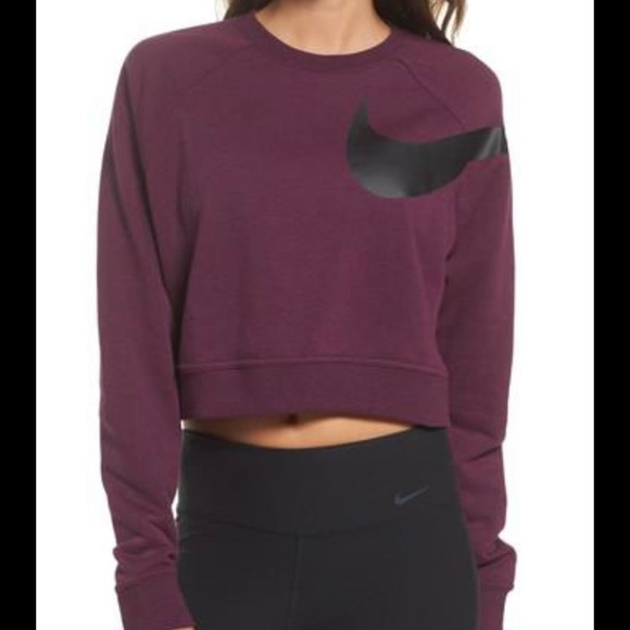 Nike Tops - Nike Dri Versa long sleeve training crop sweatshirt SzL